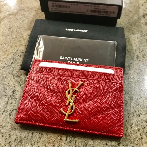 ❌SOLD❌ 🔥Saint Laurent🔥Monogram Card Case Wallet - Picture 2 of 7